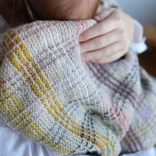 Load image into Gallery viewer, Aftenstrikk babyblanket - English