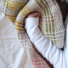 Load image into Gallery viewer, Aftenstrikk babyblanket - English